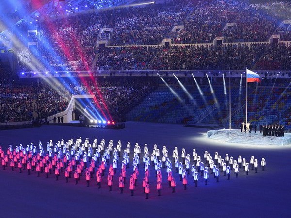 Một tiết mục trong buổi lễ khai mạc Olympic Sochi.